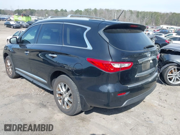 2015 Infiniti QX60 with VIN 5N1AL0MM2FC532247, listed as a IAAI auction lot 41693989 with 122,272 mi miles and . Bid and sale history available at DreamBid. Image 3.