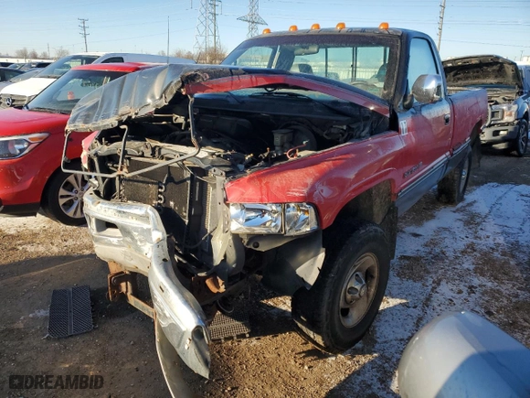 1996 Dodge Ram 1500 with VIN 1B7HF16Y7TS628392, listed as a Copart auction lot 88857665 with 288,260 mi miles and Salvage Title. Bid and sale history available at carsss.com. Image 1.