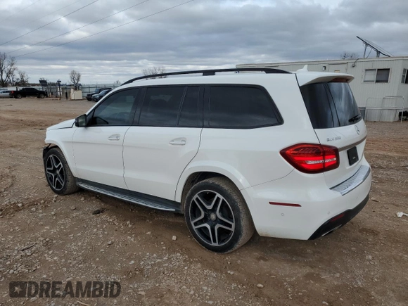 2017 Mercedes-Benz GLS 550 z VIN 4JGDF7DE7HA891193, wystawiony jako Copart lot #46455005 z przebiegiem 127 930 mil mil oraz Szkoda całkowita • Salvage title. Historia ofert i sprzedaży dostępna na DreamBid. Obrazek 2.