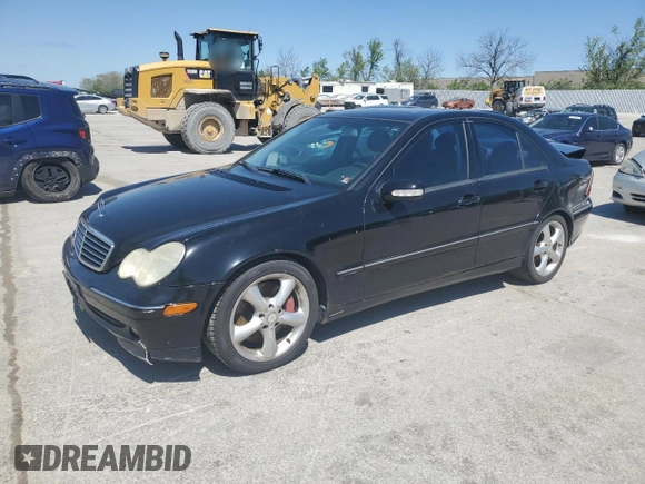2004 Mercedes-Benz C 230 Kompressor with VIN WDBRF40J04A628791, listed as a Copart auction lot 52890795 with 247,386 mi miles and Salvage Title. Bid and sale history available at DreamBid. Image 1.