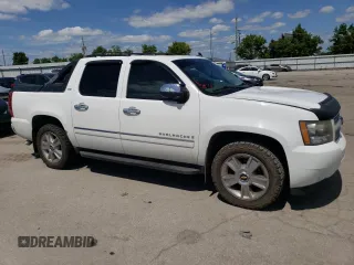 2009 Chevrolet Avalanche LTZ with VIN 3GNFK32079G177888, listed as a Copart auction lot 65956444 with 130,311 mi miles and Salvage Title. Bid and sale history available at carsss.com. Image 4.