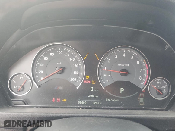 2017 BMW M4 with VIN WBS3R9C54HK709232, listed as a Copart auction lot 71923284 with 59,699 mi miles and Salvage Title. Bid and sale history available at carsss.com. Image 9.