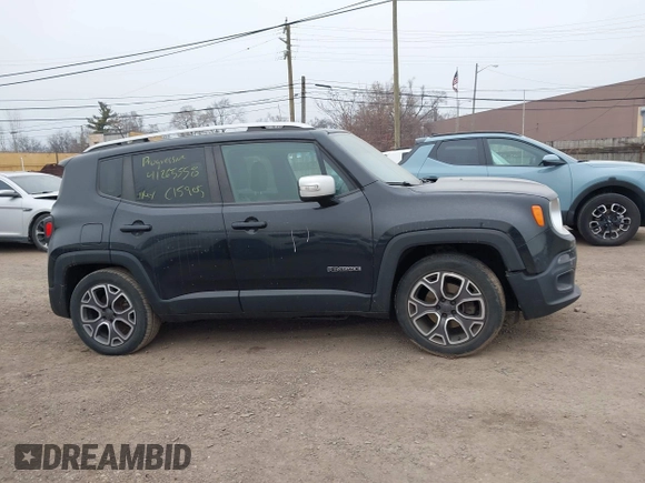 2015 Jeep Renegade Limited with VIN ZACCJADT2FPC15905, listed as a IAAI auction lot 41265558 with 140,727 mi miles and . Bid and sale history available at DreamBid. Image 13.
