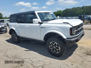 2024 Ford Bronco Outer Banks with VIN 1FMDE8BH6RLB02611, listed as a Copart auction lot 55033275 with 8,590 mi miles and Salvage title. Bid and sale history available at DreamBid. Image 4.