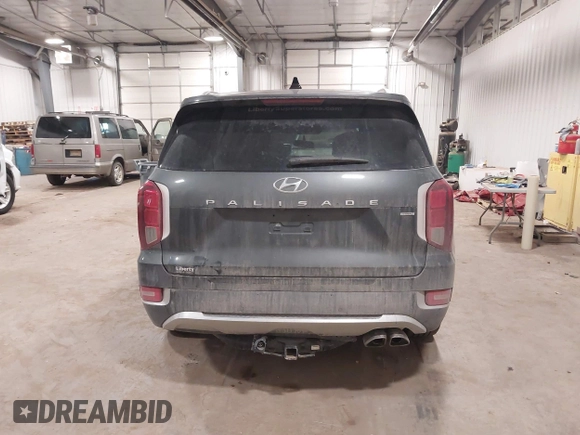 2020 Hyundai Palisade Limited with VIN KM8R5DHE1LU104070, listed as a IAAI auction lot 41322538 with 50,226 mi miles and . Bid and sale history available at DreamBid. Image 16.