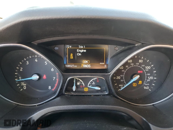 2016 Ford Focus SE with VIN 1FADP3F29GL276196, listed as a Copart auction lot 88551235 with 108,527 mi miles and Salvage Title. Bid and sale history available at carsss.com. Image 9.