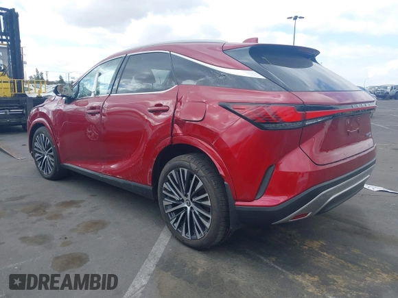 2023 Lexus RX with VIN 2T2BBMCA9PC014179, listed as a IAAI auction lot 41218803 with 1 mi miles. Bid and sale history available at carsss.com. Image 3.