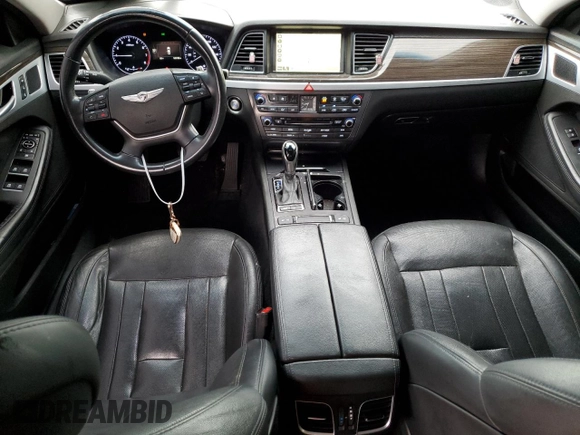 2015 Hyundai Genesis 3.8L with VIN KMHGN4JE9FU100693, listed as a Copart auction lot 81170334 with 128,109 mi miles and Salvage Title. Bid and sale history available at DreamBid. Image 8.