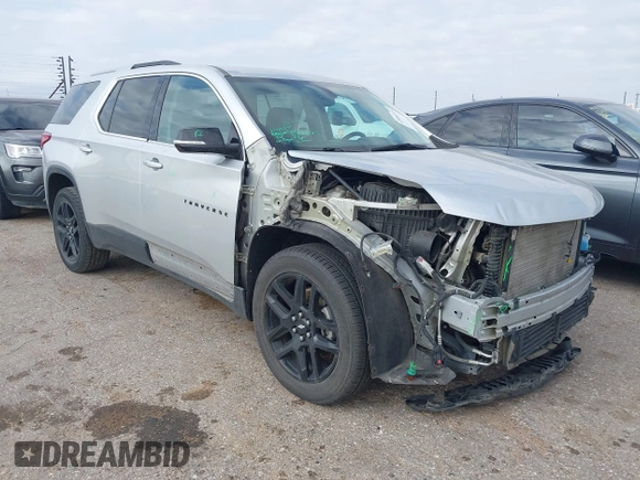 2018 Chevrolet Traverse LT Cloth z VIN 1GNEVGKW5JJ261287, wystawiony jako IAAI lot #42068315 z przebiegiem 152 956 mil mil oraz . Historia ofert i sprzedaży dostępna na DreamBid. Obrazek 1.