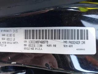 2015 Chrysler 200 Limited with VIN 1C3CCCAB5FN689779, listed as a IAAI auction lot 42103563 with 106,845 mi miles and . Bid and sale history available at DreamBid. Image 9.