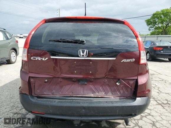 2013 Honda CR-V EX with VIN 5J6RM4H58DL076339, listed as a Copart auction lot 54006925 with 180,675 mi miles and Salvage Title. Bid and sale history available at carsss.com. Image 6.