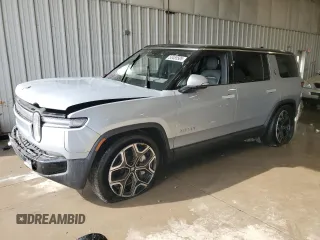 2025 Rivian R1S Adventure with VIN 7PDSGBBA4SN049237, listed as a Copart auction lot 53455505 with 0 mi miles and Salvage Title. Bid and sale history available at carsss.com. Image 1.