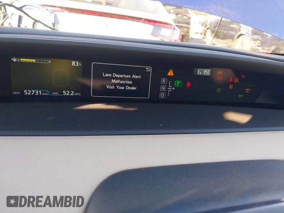 2018 Toyota Prius Two with VIN JTDKARFU2J3056932, listed as a IAAI auction lot 41637372 with 52,731 mi miles. Bid and sale history available at carsss.com. Image 6.