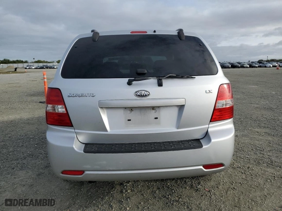 2009 Kia Sorento LX with VIN KNDJC735X95869653, listed as a Copart auction lot 50970005 with 184,730 mi miles and Clean Title. Bid and sale history available at carsss.com. Image 6.