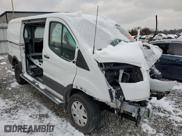 2023 Ford Transit Cargo with VIN 1FTBR1Y86PKB57061, listed as a Copart auction lot 82425824 with Not Provided miles and Salvage Title. Bid and sale history available at DreamBid. Image 4.