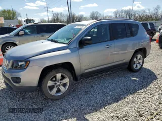 2017 Jeep Compass Sport with VIN 1C4NJCBA6HD123526, listed as a Copart auction lot 52324725 with 169,861 mi miles and Salvage Title. Bid and sale history available at carsss.com. Image 1.