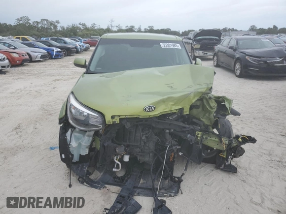 2016 Kia Soul + with VIN KNDJP3A54G7826301, listed as a Copart auction lot 55301985 with Not Provided miles and Salvage Title. Bid and sale history available at DreamBid. Image 5.