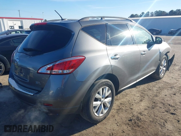2013 Nissan Murano LE with VIN JN8AZ1MU7DW213516, listed as a IAAI auction lot 41596749 with 171,073 mi miles and . Bid and sale history available at carsss.com. Image 4.