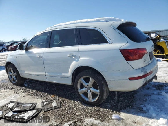 2014 Audi Q7 3.0T S line Prestige with VIN WA1DGAFE5ED004125, listed as a Copart auction lot 88282275 with 152,348 mi miles and Salvage Title. Bid and sale history available at carsss.com. Image 2.