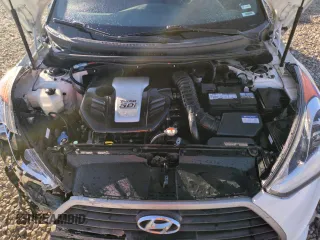 2016 Hyundai Veloster Turbo with VIN KMHTC6AE7GU284808, listed as a Copart auction lot 79896544 with 154,609 mi miles and Salvage Title. Bid and sale history available at carsss.com. Image 11.