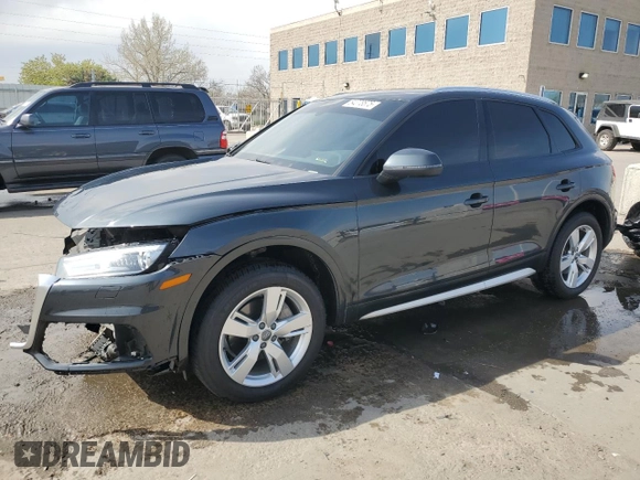 2018 Audi Q5 Premium with VIN WA1ANAFY8J2020313, listed as a Copart auction lot 54078575 with 76,133 mi miles and Salvage Title. Bid and sale history available at DreamBid. Image 1.