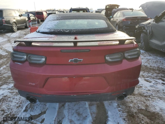 2023 Chevrolet Camaro 2LT with VIN 1G1FD3DX8P0150030, listed as a Copart auction lot 41907095 with 8,105 mi miles and Salvage Title. Bid and sale history available at carsss.com. Image 6.
