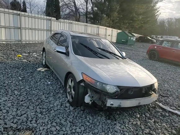 2009 Acura TSX with VIN JH4CU266X9C011994, listed as a Copart auction lot 46126925 with 129,504 mi miles and Salvage Title. Bid and sale history available at carsss.com. Image 10.