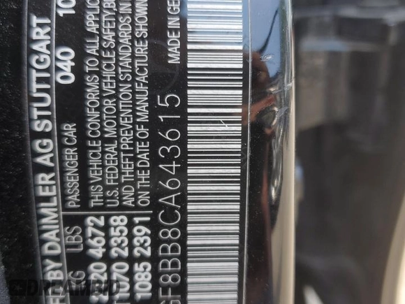 2012 Mercedes-Benz C 300 Sport with VIN WDDGF8BB8CA643615, listed as a Copart auction lot 62353045 with 105,717 mi miles and Salvage title. Bid and sale history available at DreamBid. Image 13.