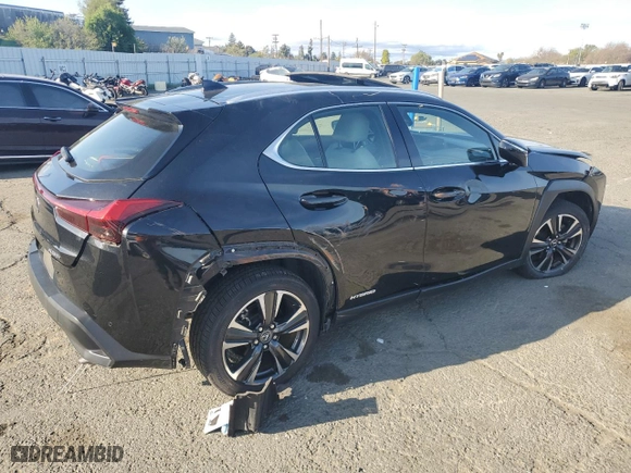 2020 Lexus UX with VIN JTHP9JBH4L2025441, listed as a Copart auction lot 48759045 with 42,348 mi miles and Salvage Title. Bid and sale history available at carsss.com. Image 3.