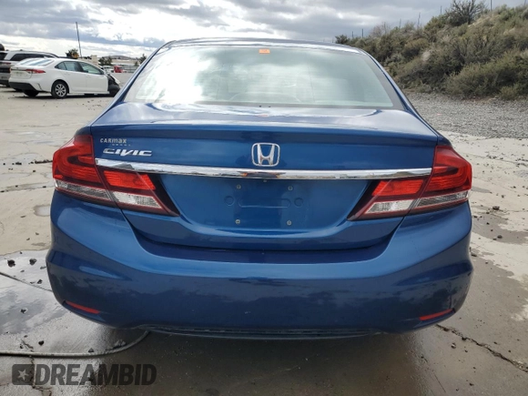 2015 Honda Civic Sedan LX with VIN 19XFB2F54FE246102, listed as a Copart auction lot 50583465 with 107,235 mi miles and Salvage Title. Bid and sale history available at carsss.com. Image 6.