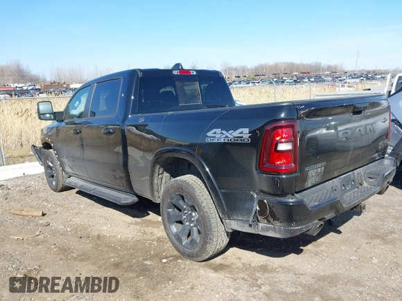 2025 Ram 1500 with VIN 1C6SRFMP2SN658960, listed as a IAAI auction lot 41838862 with 882 mi miles and . Bid and sale history available at DreamBid. Image 3.