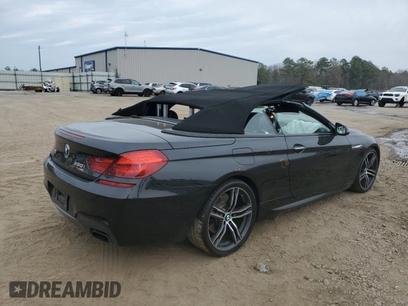 2018 BMW 6 Series 650i with VIN WBA6F5C55JD997212, listed as a Copart auction lot 42994084 with 54,748 mi miles. Bid and sale history available at carsss.com. Image 3.