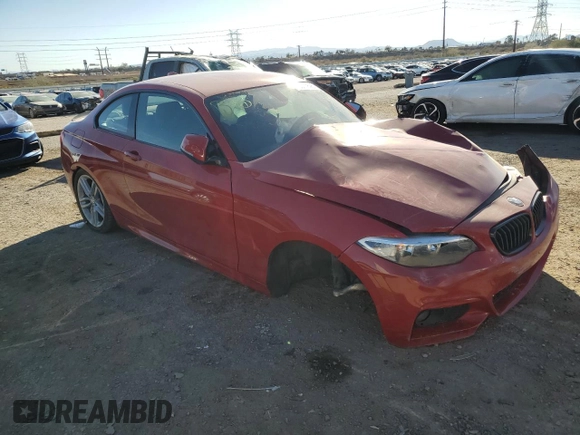 2017 BMW 2 Series 230i with VIN WBA2F9C31HV635922, listed as a Copart auction lot 46371695 with 45,947 mi miles and Salvage title. Bid and sale history available at DreamBid. Image 4.