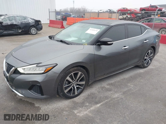 2019 Nissan Maxima SV with VIN 1N4AA6AV2KC364328, listed as a IAAI auction lot 41509374 with 55,514 mi miles. Bid and sale history available at carsss.com. Image 17.
