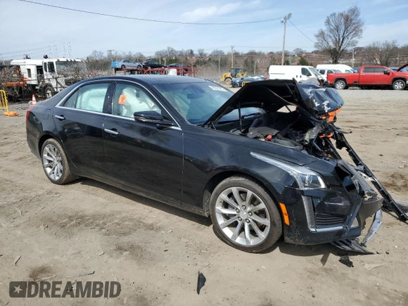 2018 Cadillac CTS Luxury AWD with VIN 1G6AX5SSXJ0156143, listed as a Copart auction lot 49527045 with 74,794 mi miles and Salvage Title. Bid and sale history available at DreamBid. Image 4.