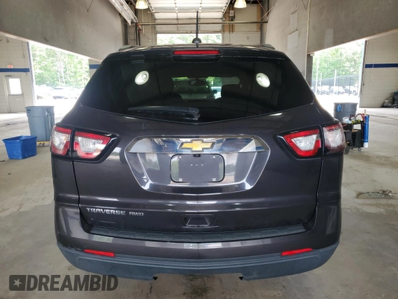 2017 Chevrolet Traverse LS z VIN 1GNKVFKD6HJ328081, wystawiony jako Copart lot #60436845 z przebiegiem 198 969 mil mil oraz Czysty tytuł • Clean title. Historia ofert i sprzedaży dostępna na DreamBid. Obrazek 6.