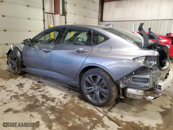 2023 Acura TLX w/A-Spec Package with VIN 19UUB6F56PA005534, listed as a Copart auction lot 88204205 with 0 mi miles and Salvage Title. Bid and sale history available at carsss.com. Image 2.