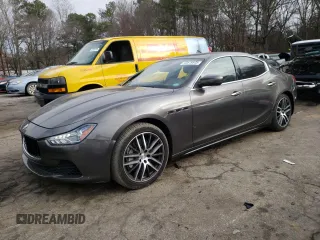 2017 Maserati Ghibli with VIN ZAM57XSA4H1197174, listed as a Copart auction lot 43619575 with 80,470 mi miles and Salvage Title. Bid and sale history available at carsss.com. Image 1.