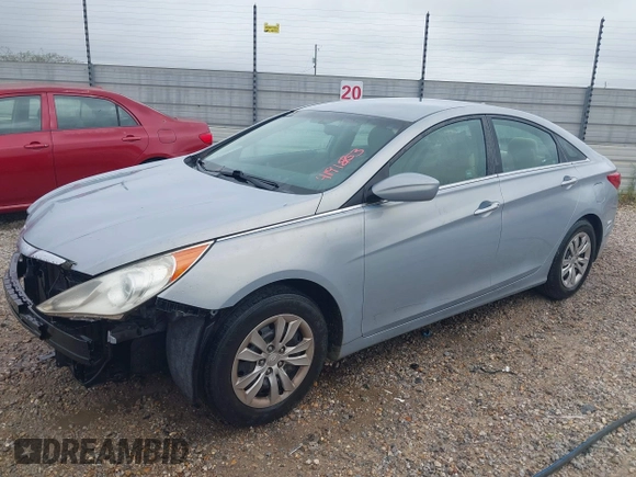 2011 Hyundai Sonata GLS with VIN 5NPEB4AC6BH190215, listed as a IAAI auction lot 41918753 with 91,814 mi miles and . Bid and sale history available at carsss.com. Image 2.