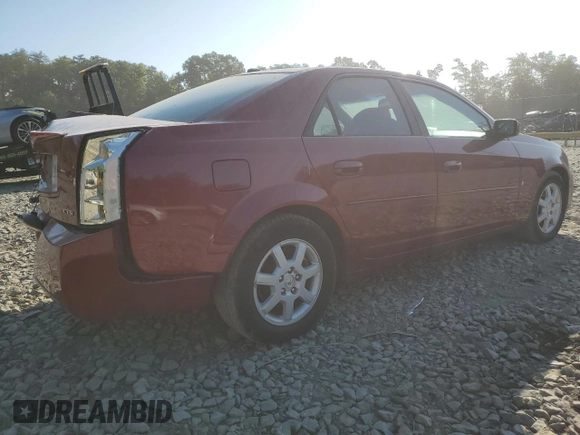 2007 Cadillac CTS with VIN 1G6DM57T870146369, listed as a Copart auction lot 64583924 with 104,333 mi miles and Salvage Title. Bid and sale history available at carsss.com. Image 3.