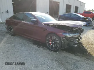 2021 BMW M5 z VIN WBS83CH0XMCH08885, wystawiony jako Copart lot #39373083 z przebiegiem Nie podano mil oraz . Historia ofert i sprzedaży dostępna na DreamBid. Obrazek 4.