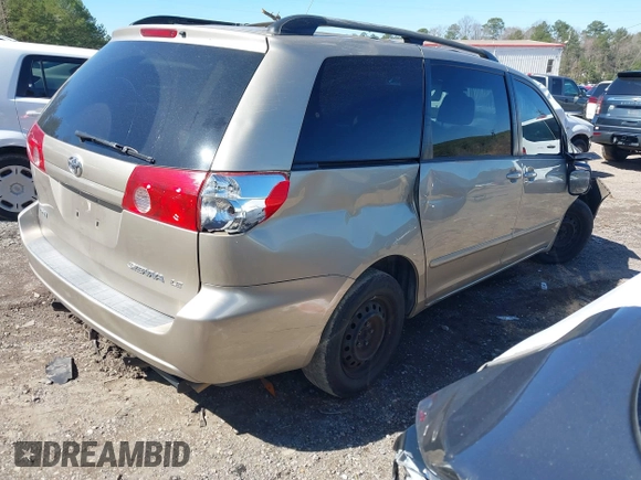 2007 Toyota Sienna CE with VIN 5TDZK23C57S061242, listed as a IAAI auction lot 41738859 with Not Provided miles and . Bid and sale history available at DreamBid. Image 4.
