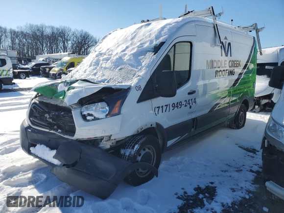 2018 Ford Transit with VIN 1FTYR2CMXJKA72171, listed as a Copart auction lot 89252405 with Not Provided miles and Salvage Title. Bid and sale history available at carsss.com. Image 1.