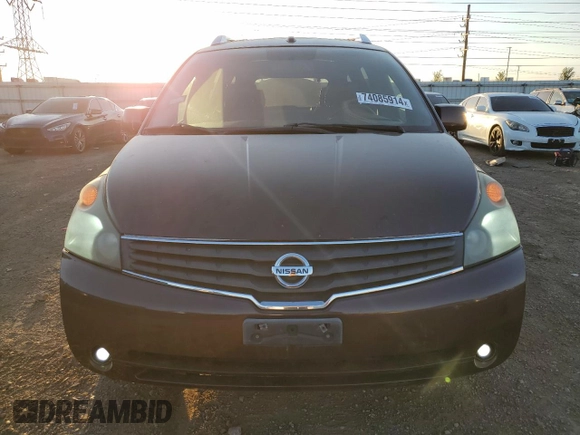2007 Nissan Quest SE with VIN 5N1BV28U37N137780, listed as a Copart auction lot 74085914 with 202,892 mi miles and Salvage Title. Bid and sale history available at carsss.com. Image 5.