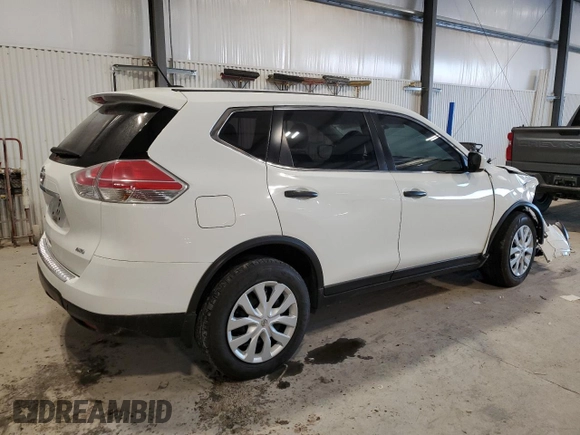 2016 Nissan Rogue S with VIN JN8AT2MV5GW152672, listed as a Copart auction lot 52800985 with 143,615 mi miles and Salvage Title. Bid and sale history available at carsss.com. Image 3.