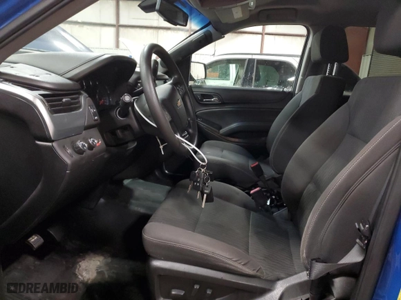 2018 Chevrolet Tahoe Commercial with VIN 1GNSKDEC3JR317191, listed as a Copart auction lot 44179195 with 123,380 mi miles and Clean Title. Bid and sale history available at carsss.com. Image 7.