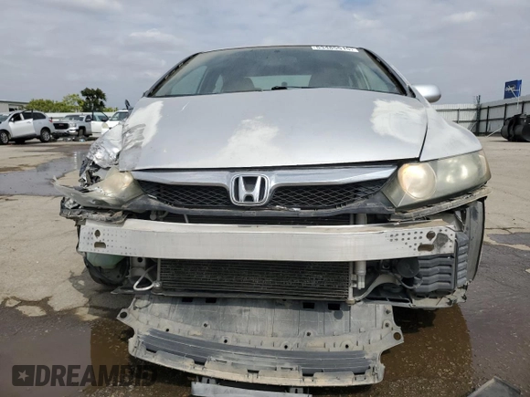 2011 Honda Civic LX with VIN 2HGFA1F59BH309708, listed as a Copart auction lot 53485515 with 215,954 mi miles and Salvage Title. Bid and sale history available at DreamBid. Image 5.