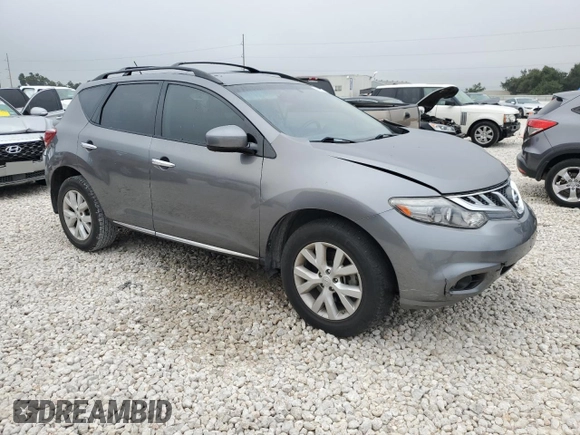 2013 Nissan Murano SL with VIN JN8AZ1MU5DW213515, listed as a Copart auction lot 69851154 with 136,565 mi miles and Salvage Title. Bid and sale history available at carsss.com. Image 4.