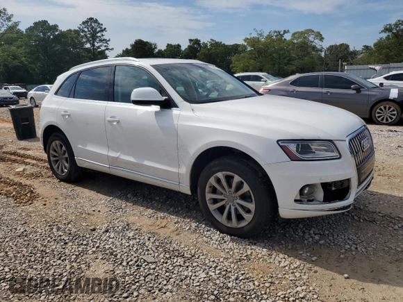 2014 Audi Q5 Premium Plus with VIN WA1LFAFP5EA101925, listed as a Copart auction lot 58351255 with 107,126 mi miles and Salvage title. Bid and sale history available at DreamBid. Image 4.