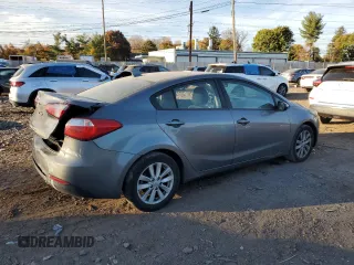 2016 Kia Forte LX with VIN KNAFX4A62G5574870, listed as a Copart auction lot 76956984 with 86,833 mi miles and Salvage Title. Bid and sale history available at carsss.com. Image 3.